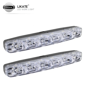 Lkt voiture <span class=keywords><strong>de</strong></span> <span class=keywords><strong>jour</strong></span> énergie éolienne 12W DRL 6 LEDs DC 12V lumière antibrouillard voiture DRL lampe <span class=keywords><strong>de</strong></span> conduite - Product Image 2