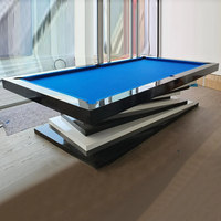 Billard rotatif haut de gamme en bois massif, design unique noir et blanc, personnalisable en usine, qualité tournoi, multifonctionnel pour la maison