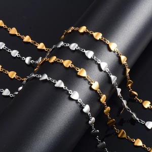 Collier en acier inoxydable avec pendentif cœur d'amour de 6 mm de large, étanche, pour femme, bijoux, cadeau, accessoires de fête, pour filles - Product Image 4