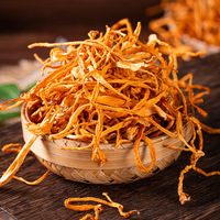 Jamur Cordyceps Militaris Mentah Kering Berkualitas Tinggi Irisan Bunga Oranye Bencao Yutang 1kg