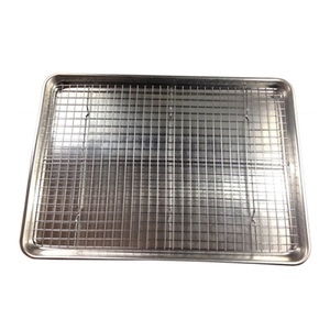Teglie da <span class=keywords><strong>forno</strong></span> - Set <span class=keywords><strong>teglia</strong></span> semirigida <span class=keywords><strong>con</strong></span> <span class=keywords><strong>griglia</strong></span> in acciaio inox - Teglie <span class=keywords><strong>per</strong></span> biscotti facili da pulire, articoli da <span class=keywords><strong>forno</strong></span> - Product Image 4