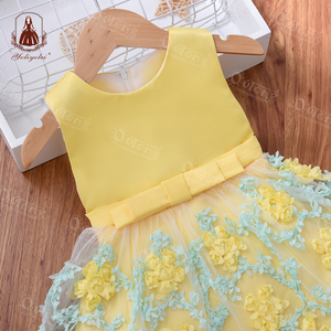 Vendita calda Pretty Baby Abito Della Ragazza di Compleanno Abiti Da Sposa Carino Ragazza di Fiore Dei Bambini Del Vestito Da Partito Per 12 Mesi 1 Anno vecchia Ragazza - Product Image 3