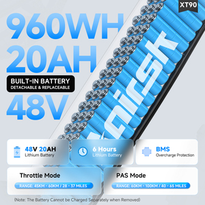 Aairsk 26 "Đầy Đủ Hệ Thống Treo E-<span class=keywords><strong>MTB</strong></span> Xt90 500W Xe Đạp Điện Đường E Xe Đạp 48V 20Ah Lithium Pin Nhanh Chóng Leo Núi Ebike Thành Phố - Product Image 3