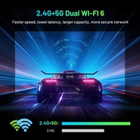 TV98 ATV MINI IPTV STB 8K HDR Streaming Internet Ott WiFi 6 Potente Integrado Chromecast Premium Smart Android 14 Decodificador de TV Superior