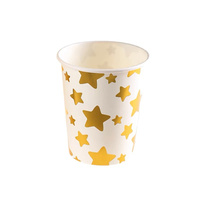 Gobelets en papier jetables colorés imprimés or Joyeuses Pâques en promotion