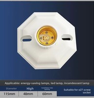 Douille de lampe E27 en plastique et céramique pour ampoule Edison avec vis, accessoires d'éclairage LED, supports et bases de lampe – Vente en gros