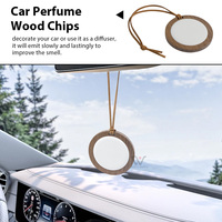 Placard stocké suspendu maison garde-robe désodorisant rond parfumé bois arôme plâtre parfum parfum huile diffuseur pour voiture