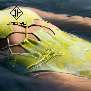 Maillot de bain une pièce en nylon recyclé personnalisé, imprimé bohème, de haute qualité, avec bretelles latérales, OEM - Product Image 2