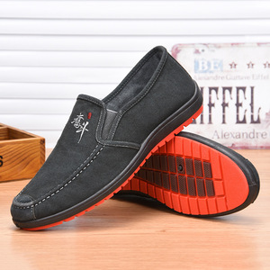 Chaussures <span class=keywords><strong>bateau</strong></span> plates pour hommes, en denim, semelle en caoutchouc, légères, respirantes, à enfiler, pour l'été - Product Image 5