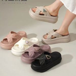 Bow Two-Way Wear Platform Slippers Women 5cm Thick Sole Cloud Soft Cushion Non-Slip Casual Fashion Summer <b>Slide</b> Sandals - Product Image 1