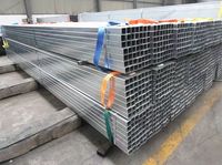 Tubería rectangular de acero GI ERW Técnica soldada 1-50mm de espesor Q195 para invernaderos y proyectos de construcción Tubo de acero