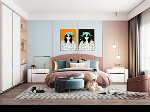 Cama <span class=keywords><strong>para</strong></span> niños, cama de princesa <span class=keywords><strong>para</strong></span> <span class=keywords><strong>niñas</strong></span>, cama de madera maciza de estilo europeo, tronco de 1,5 metros, <span class=keywords><strong>niñas</strong></span>, 1,2, adolescentes, niños - Product Image 4