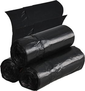 Bolsas de Basura Negras en Rollo Perforado, Bolsas de Basura Multiusos para el Hogar, Oficina, Baño, Uso Comercial e Industrial - Product Image 1