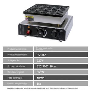 25pcs Electric Pancake <b>Maker</b> Dutch Poffertjes <b>Waffle</b> Machine Small Round-Shape Mini Dutch Pancake Machine - Product Image 2