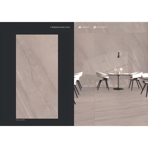 Jumbo Sintered Stone Slab Tiles 1200x2400mm Black Marble Look For Luxury Villa Floor And Wall Porcelain Glazed Tiles - Product Image 4