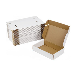 Shipping Boxes Pack White Corrugated Cardboard Boxes for Business