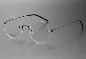 Osicare 356 Chất lượng cao rõ ràng <span class=keywords><strong>Acrylic</strong></span> kính vòng trường học cũ kính khung đa giác Titanium sexy phụ nữ kính khung - Product Image 6