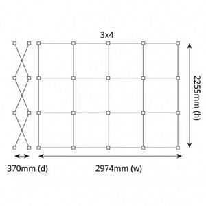 Advertising Event Fabric Pop up Straight Display SEG Lightbox Backlit LED Pop-Up Backdrop with Custom Fabric Print - Product Image 3