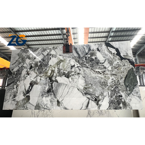 Losa de Piedra Sinterizada de Mármol Blanco de 1600*3200 de Fábrica ZGSTONE, Encimera de Piedra Artificial, Pared Interior Moderna, Comedor Exterior - Product Image 1