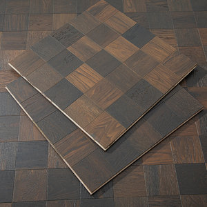 Elegante Suelo de Parqué de Teca con Diseño de Tablero de Ajedrez en Color Profundo, Madera Multicapa - Product Image 2