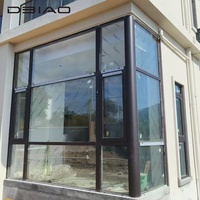 Ventanas Corredizas de Aluminio Modernas con Estándar NFRC, Doble Vidrio Templado, Insonorizadas, Ventanas Fijas Grandes para Dormitorio y Villa de Lujo
