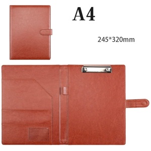Tùy chỉnh chuyên nghiệp chất lượng hàng đầu chính hãng da danh mục đầu tư kinh doanh túi thư mục tập tin A4 tài liệu chất kết dính với chủ thẻ - Product Image 3