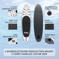 Planche de paddle gonflable sur mesure OEM d'usine avec matériau Drop Stitch, écologique et portable