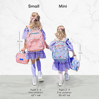 Sac à dos personnalisable unisexe pour la maternelle, sacs d'école mignons en PC souple pour enfants avec fermeture éclair et doublure en polyester