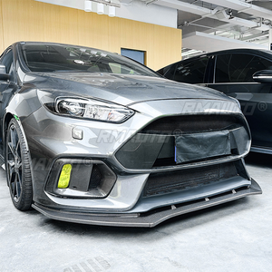 Pour Ford Focus RS MK3 2015 2016 2017 2018 : Lame de pare-chocs avant, protection technique, séparateur, diffuseur, spoiler, kit carrosserie, accessoires automobiles - Product Image 4