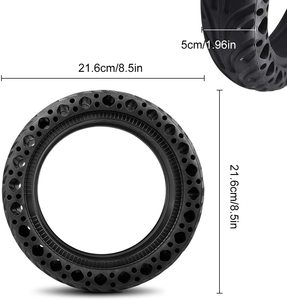 Neumático sin Cámara de 8.5x2.0 Pulgadas para Xiaomi <span class=keywords><strong>M365</strong></span> <span class=keywords><strong>Aovopro</strong></span>, Neumático Delantero y Trasero para Scooter Eléctrico, 50/75-6.1 8 1/2x2, Neumático Sólido General, 1 Pieza - Product Image 3