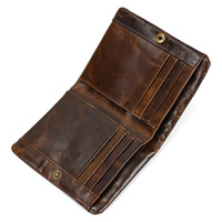 Dompet pria lipat dua RFID, kulit, dompet pria lipat dua, dompet desainer koin ramping, dompet kartu kredit