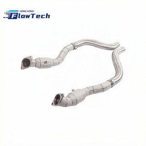 Collecteur d'échappement catalyseur haute performance en acier inoxydable T304 avec bouclier thermique pour Dodge Challenger 6.4L HEMI 2015-2023 - Product Image 2