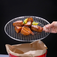 Grille de cuisson portable en acier inoxydable pour barbecue Grille de cuisson pour extérieur Grille de séchage pour viande de boeuf Séchoir à charbon de bois pour fumoir Plateau en maille