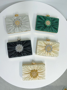 New Cross-border Socialite Silk Dinner <b>Clutch</b> Bag for Women's and Cheongsam Events Matching Dress Polyester Tanjing - Product Image 5