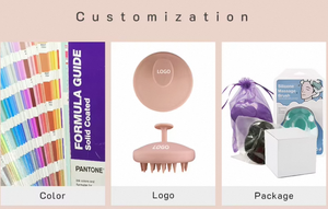 Brosse de bain pour animaux Press Dome avec distribution de <span class=keywords><strong>shampoing</strong></span> par un bec central pour une formation de mousse à la périphérie des dents avant que l'eau ne touche le pelage - Product Image 2