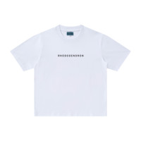 Camiseta de manga corta de remium, camisa de cuello redondo