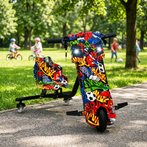 Nuovo Stile Scooter Elettrico per Bambini 36V 350W Brushless in Acciaio, Triciclo Elettrico a 3 Ruote per Drifting - Product Image 3