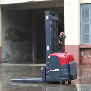 Carretilla elevadora eléctrica Mini Reach Truck de alta calidad para varias ocasiones Apilador versátil - Product Image 4