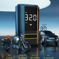 Gonfleur de pneus numérique intelligent automatique pour vélo et moto, indicateur de puissance, mini pompe à air électrique portable pour voiture