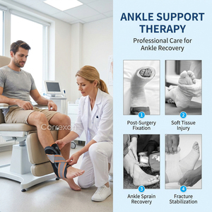 Attelle <span class=keywords><strong>de</strong></span> <span class=keywords><strong>cheville</strong></span> réglable à compression sécurisée pour blessures sportives et récupération, design fin, CE ISO FDA OEM - Product Image 5