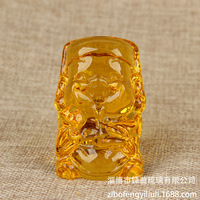 Ornement émaillé jaune [Zibo Glaze] Cinq Divinités de la Richesse, technique de cuisson, nouveau style chinois, patrimoine culturel immatériel, pour les affaires