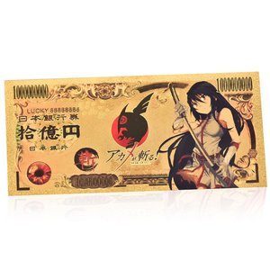 <span class=keywords><strong>Akame</strong></span> ga Kill Billete Conmemorativo, Moneda de Plástico con Lámina de Oro, Regalo de Fantasía Oscura para Coleccionistas y Premios de Streamers - Product Image 3