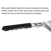 Pelle à pizza en aluminium robuste avec manche en plastique détachable, résistante au four, spatule de cuisson