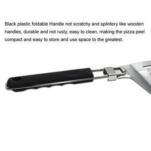 Hoja de aleación de aluminio Premium Pizza Peel Turning Paddle Pizza Peel <span class=keywords><strong>Pala</strong></span> con mango plegable - Product Image 4