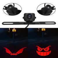 Clignotant universel pour moto RGB Light Devil Eye Projector + feu arrière stroboscopique + lampe témoin au sol + éclairage de plaque d'immatriculation
