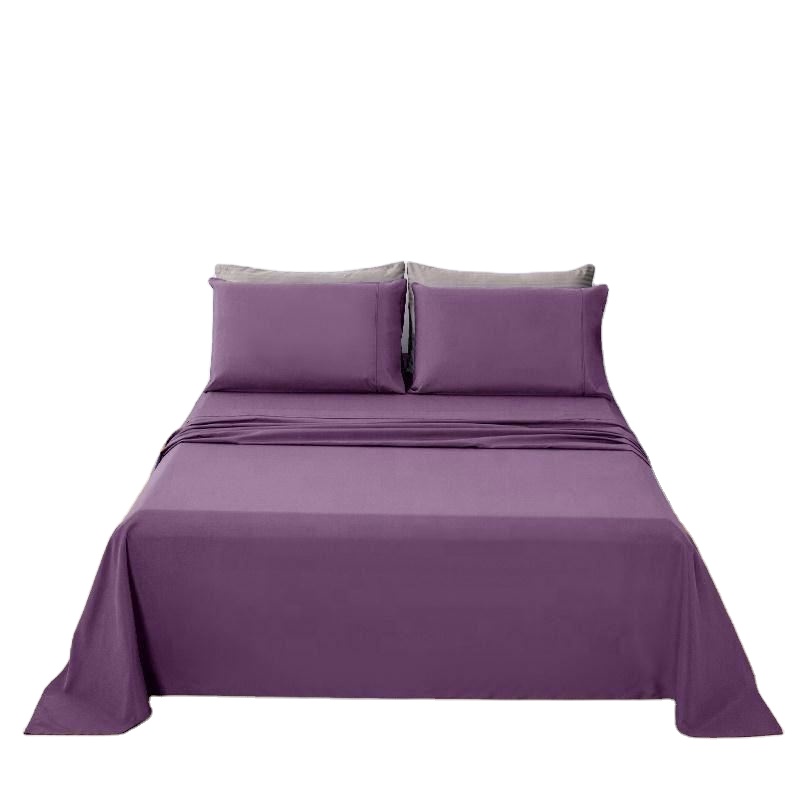 Комплект постельного белья из 1800 нитей, 4 шт., одеяло, 100% хлопок, Комплект постельного белья