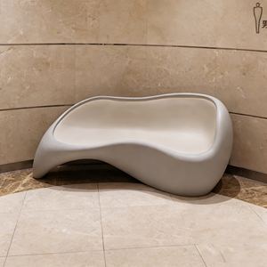 Banco de Asientos para Exteriores, Material GRP, Silla Larga Moderna de FRP para Jardín, Parque, Plaza, Muebles Comerciales - Product Image 2