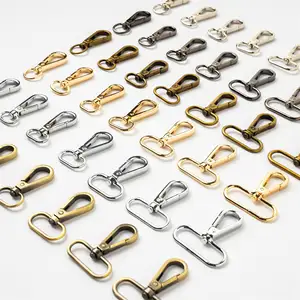 REWIN Various Size Color Oval Ring Lobster Clasp Claw Metal Swivel Snap Hook Clip for Bag Accessories Keychain Holder