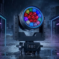 Projecteurs de Scène LED RGBW DMX512 40W, 19 LED, Faisceau Rotatif et Mobile, IP65, Alliage d'Aluminium, Prise Britannique, IRC 90, Garantie 2 Ans
