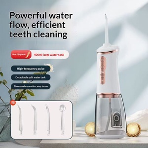 <span class=keywords><strong>Irrigador</strong></span> <span class=keywords><strong>Dental</strong></span> Eléctrico <span class=keywords><strong>con</strong></span> Batería Integrada, Tanque de 400 ml, <span class=keywords><strong>Irrigador</strong></span> Bucal Portátil, <span class=keywords><strong>Limpieza</strong></span> <span class=keywords><strong>Dental</strong></span> en Casa, 1600 Pulsaciones/Min - Product Image 3